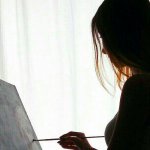 عکس-پروفایل-دختر-در-حال-نقاشی-43.jpg